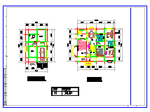 几套别墅户型CAD平面布置参考图-图二