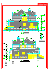 带地下室欧式别墅cad建筑设计施工图附效果图_图1