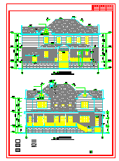 带地下室欧式别墅cad建筑设计施工图附效果图-图二