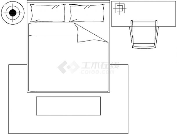 卧室家具家具橱柜室内家装平面图-图一