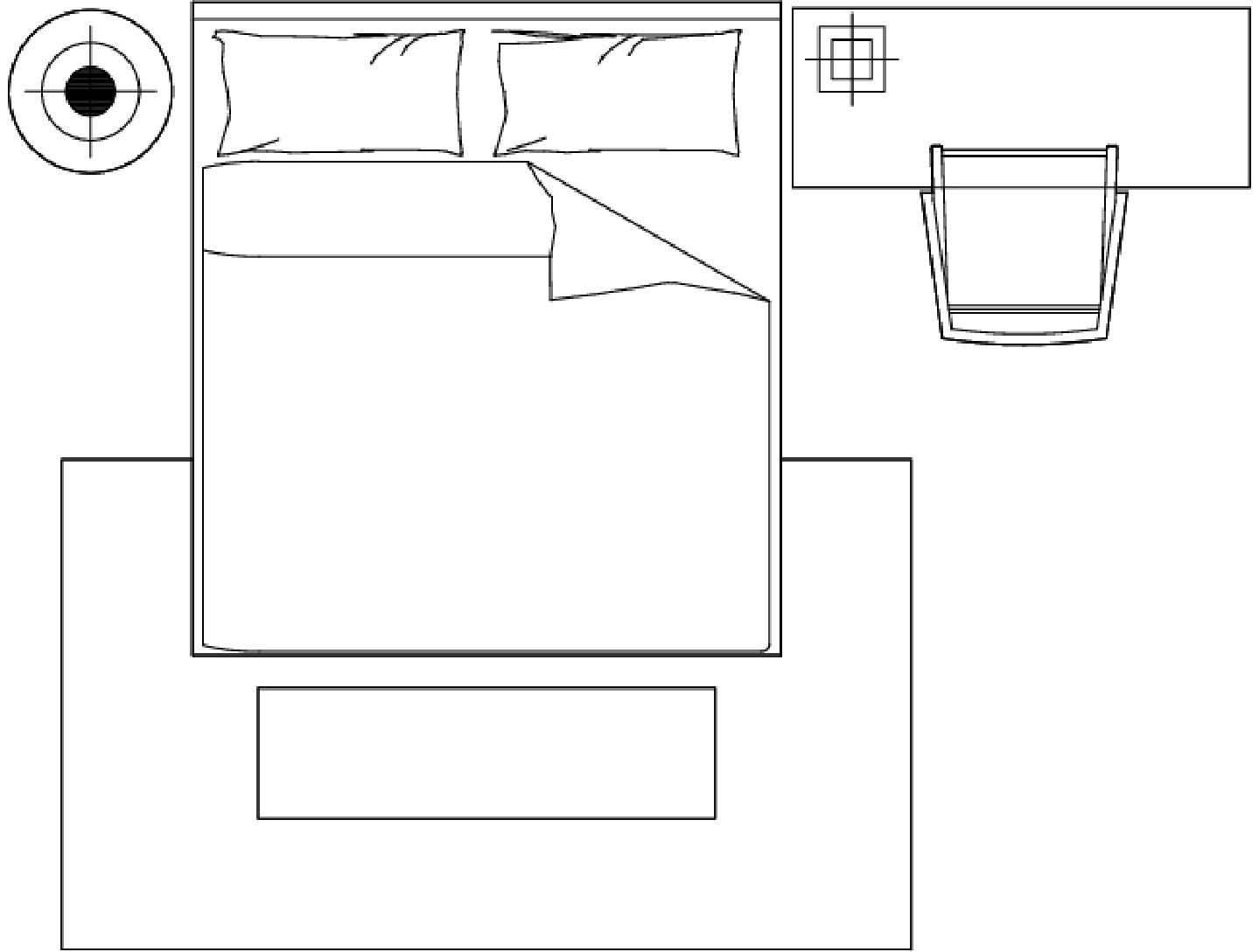 卧室家具家具橱柜室内家装平面图