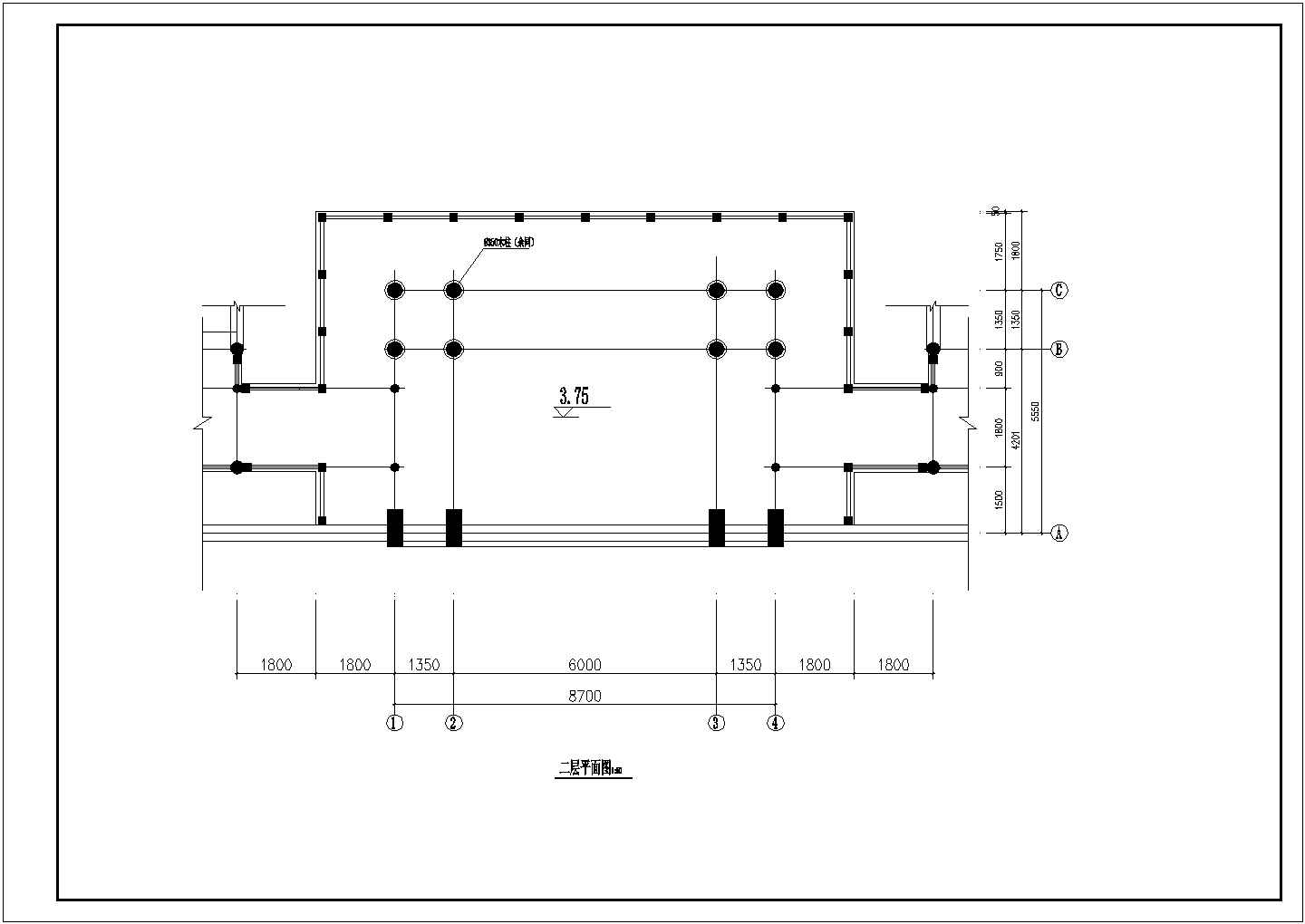 某景区万寿宫建筑完整设计施工CAD图纸