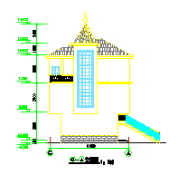 三层农村别墅建筑cad施工设计图_图1