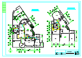 某精细别墅暖通施工平面设计CAD竣工图-图二