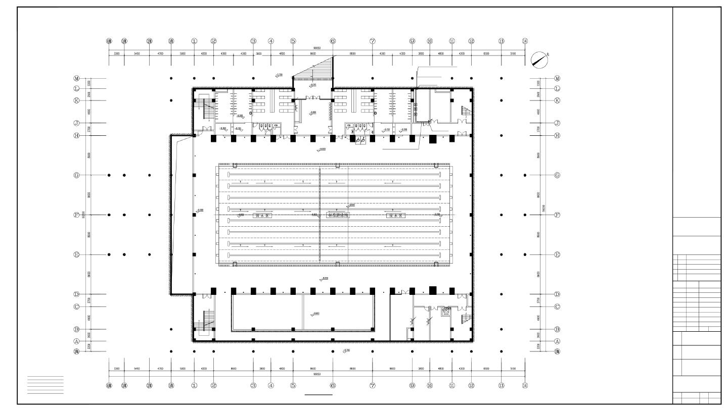 体育馆平面图_t3CAD