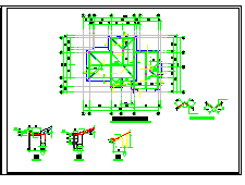 异形柱别墅框架结构设计施工图纸-图一