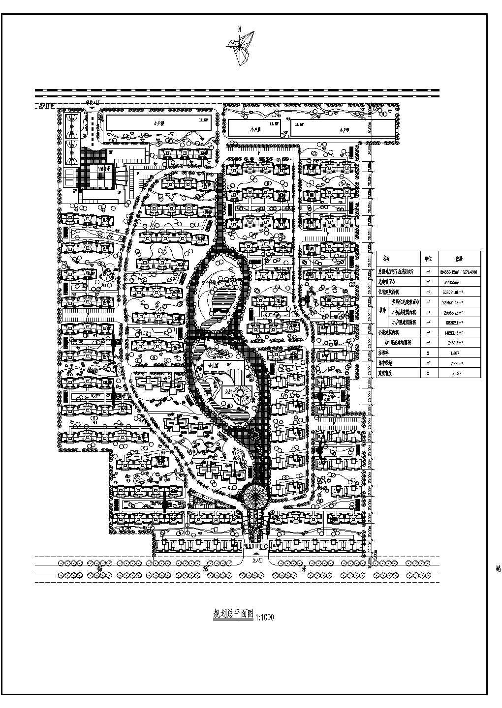 184330.12平米小区规划设计图