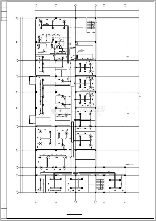 多层制剂车间中央空调设计CAD图纸-图一