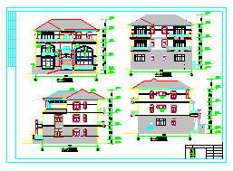 3层独栋别墅有地下室建筑设计施工图