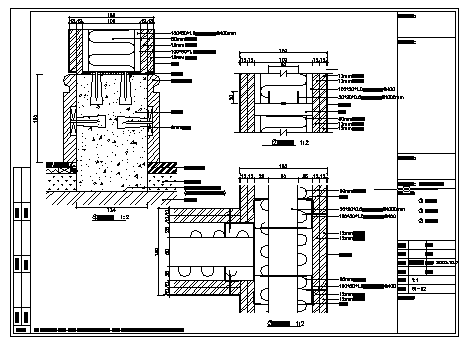 天津某酒店节点剖面标准施工图CAD图纸-图二