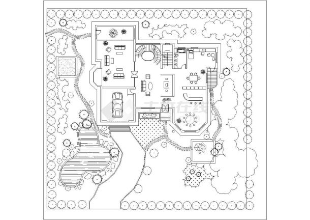 济南市西塞家园小区3层砖混结构单体别墅平剖面CAD设计图纸-图二
