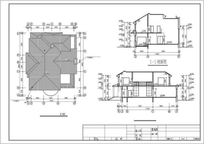 丽江市某度假山庄2层砖混结构单体别墅CAD建筑设计图纸_图1