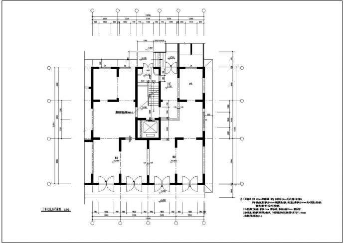 高层住宅楼全套户型设计施工图_图1