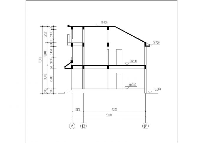 某地区二层古典木结构别墅建筑设计施工图_图1