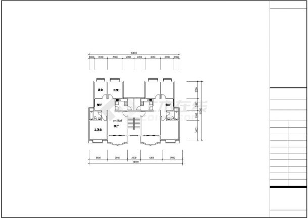 太原市青塘花园小区经典热门户型设计CAD设计图（共40张）-图一