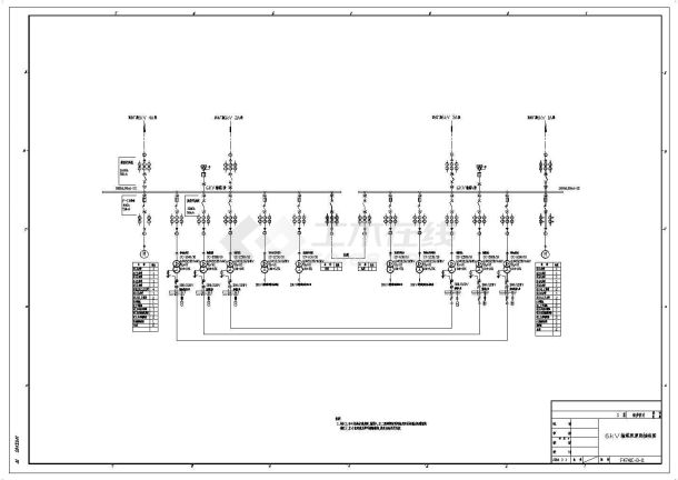 某600MW大型发电厂电气初步设计cad全套施工图44张（含详细设计说明及计算说明）-图二