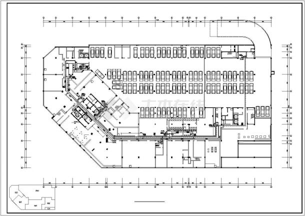 北京市东城区某7层框架结构大酒店内部空调系统设计CAD图纸-图二