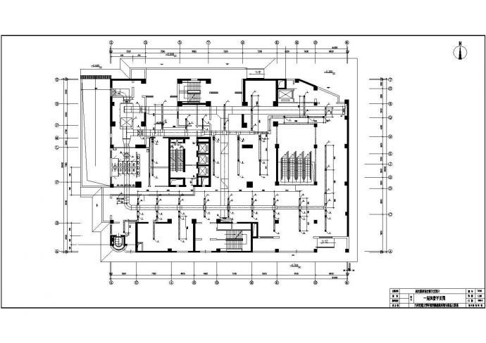 西安市高新区某8900平米5层购物商场内部空调系统全套设计CAD图纸_图1