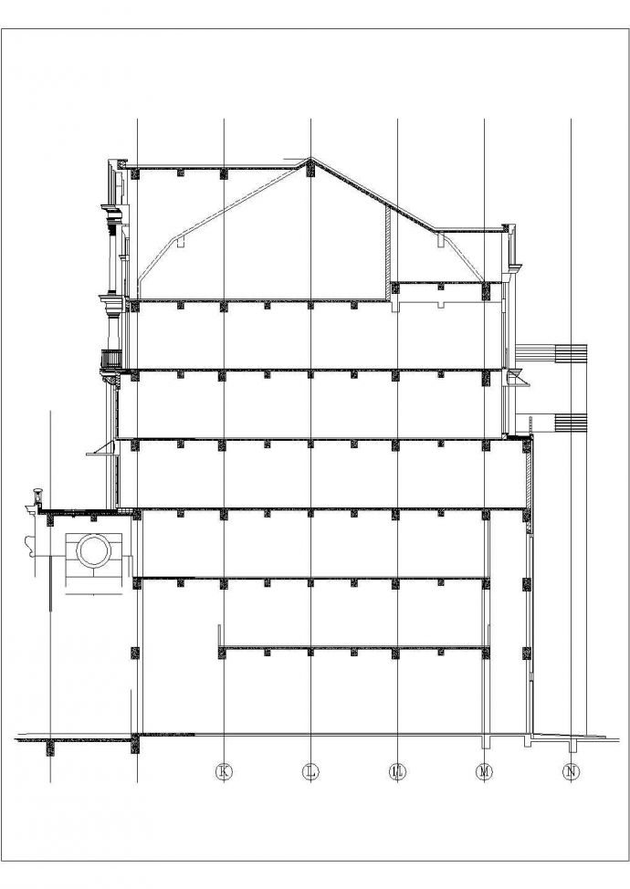 某市郊多层小型别墅建筑方案设计施工CAD图纸_图1