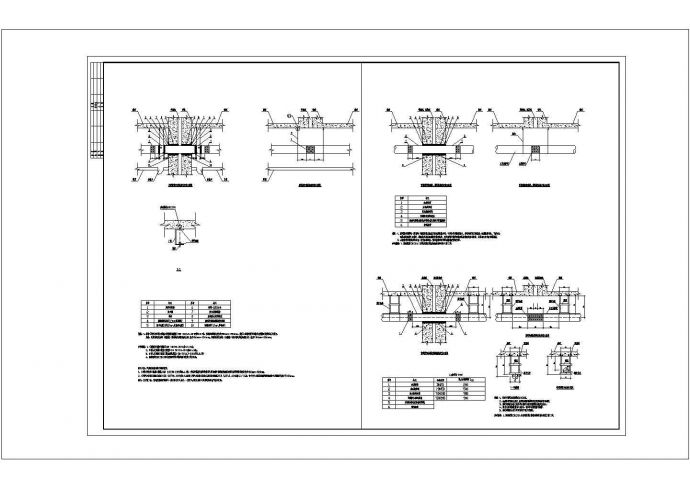 风管、水管穿越变形缝建筑设计施工图_图1