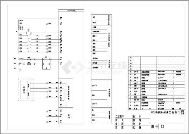 某大型35KV高压变电站设计cad全套电气二次图（标注详细，56张图）-图一
