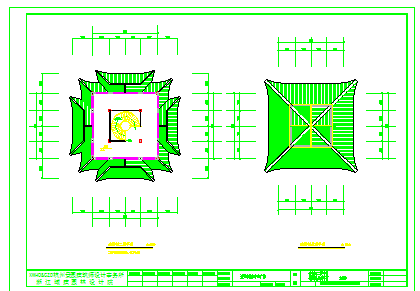 浙江诸暨市城市中心广场中式风格部分节点CAD施工图-图一