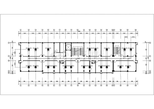 嘉兴市某区水利局6层办公楼内部空调系统全套设计CAD图纸-图一
