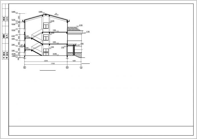 某三层办公综合楼建筑详细方案设计施工CAD图纸_图1
