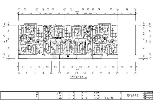 某多层住宅楼水暖设计施工CAD图-图二