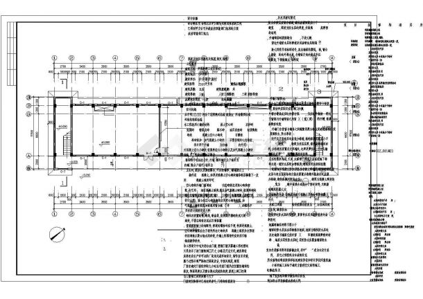 南京某步涌工业区宿舍全套施工设计cad图纸-图二