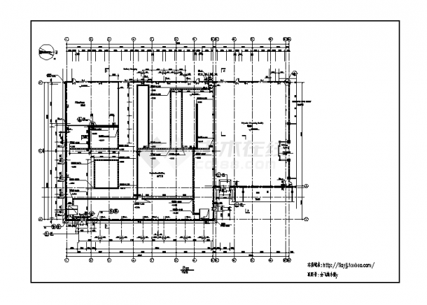 厂房设计_2套轻钢结构装置生产厂房及装桶车间设计施工cad图纸-图一