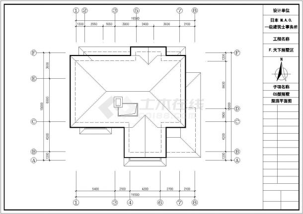丽江市某民宿度假村2层砖混结构独栋别墅全套建筑设计CAD图纸-图一