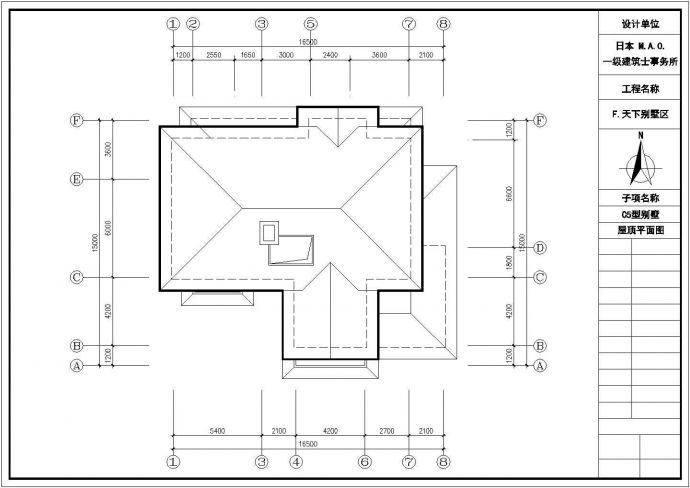 丽江市某民宿度假村2层砖混结构独栋别墅全套建筑设计CAD图纸_图1