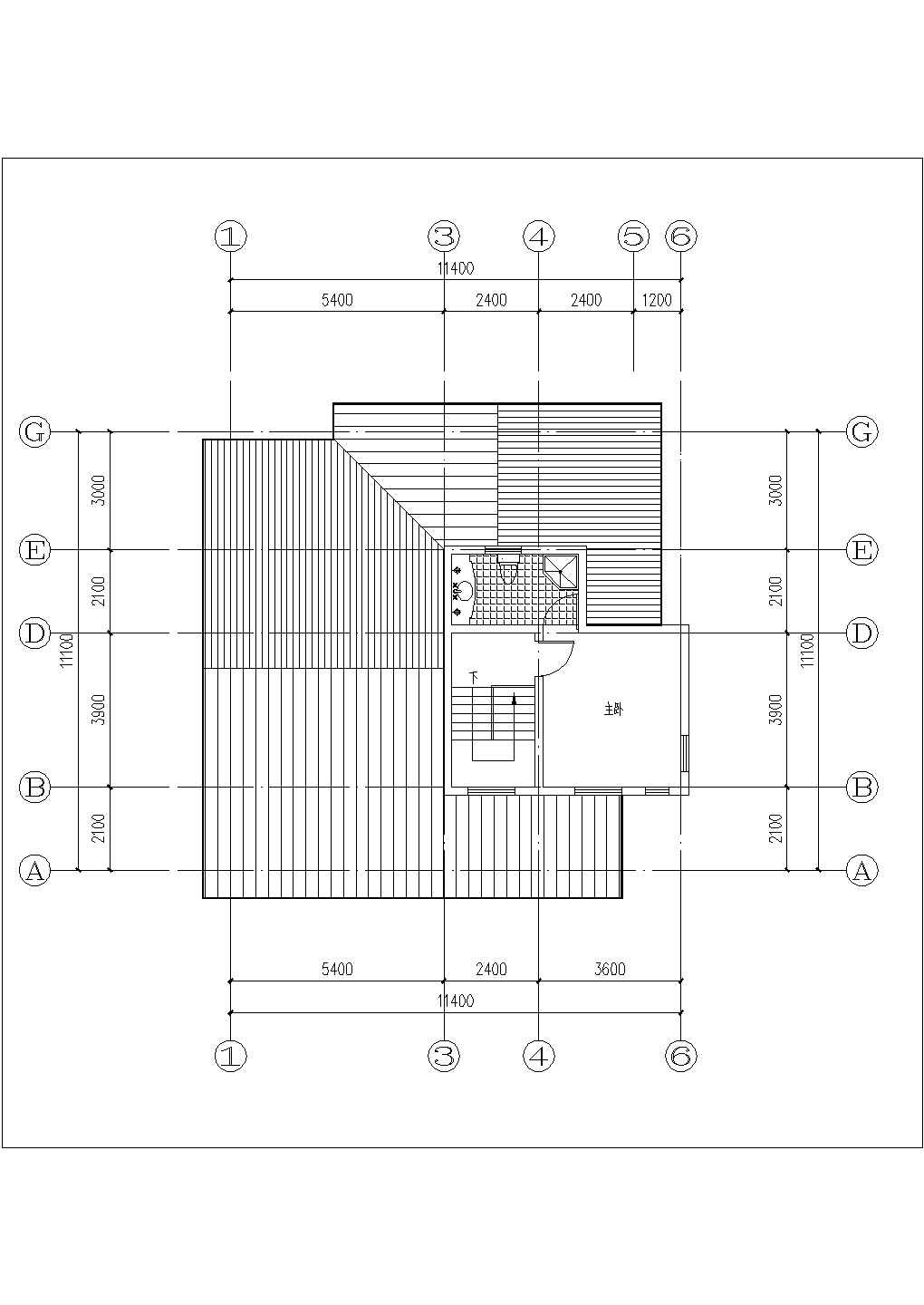 九江市春和花园小区2层砖混别墅建筑设计CAD图纸（含效果图和地下1层）