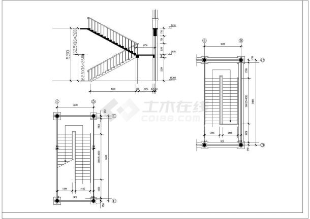 某二层框混结构中式外观亭屋设计cad详细建筑施工图（含设计说明）-图一