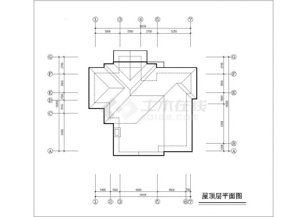 平湖市南湖家园小区290平米双层砖混结构独栋别墅建筑设计CAD图纸-图一