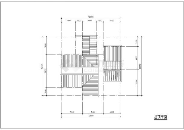 某三层砖混结构平原水乡型农民住宅设计cad详细建筑施工图-图二