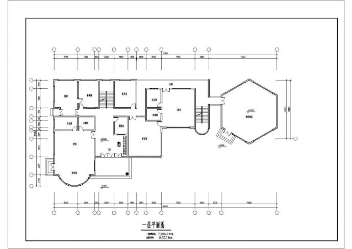 6班3层1685.5平米幼儿园建筑方案cad设计图纸_图1