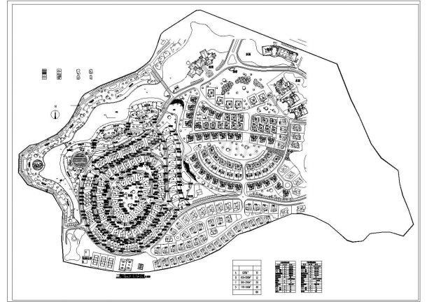 潮州市天澜阁别墅区总平面规划设计CAD图纸（占地8.8万平米）-图一