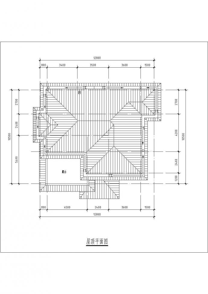 沭阳市某现代化村镇310平米3层砖混结构乡村别墅建筑设计CAD图纸_图1