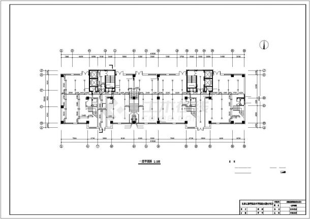 四平市春丽花园小区18层框架结构住宅楼给排水系统设计CAD图纸-图一