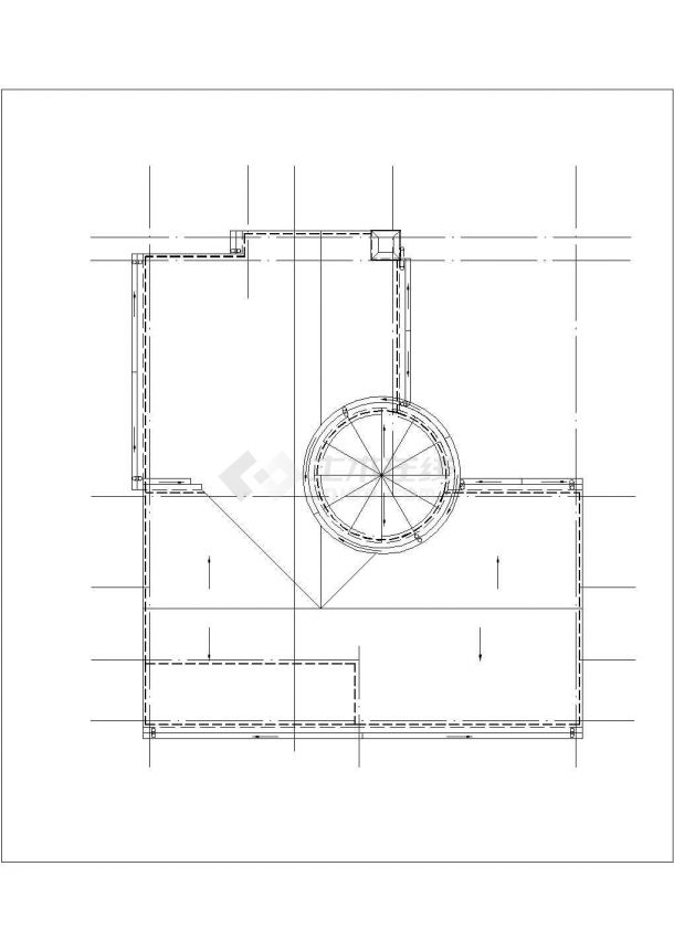 广安市秀禾新村2层砖混结构乡村别墅建筑设计CAD图纸-图一
