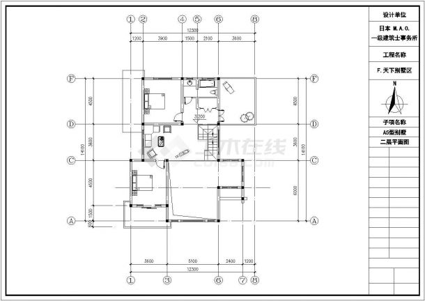 嘉兴市楠馨花园小区3层砖混结构单体别墅全套建筑设计CAD图纸-图一