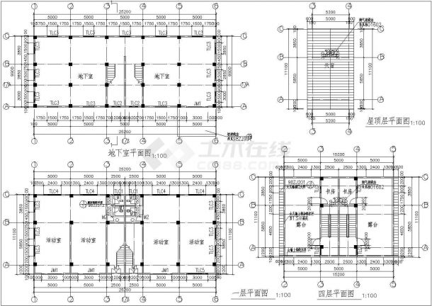 多层住宅楼全套建筑结构设计施工图-图二