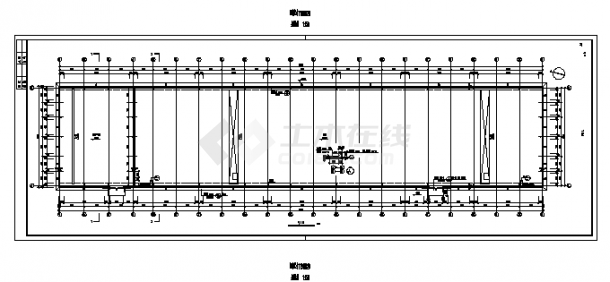 2套门式钢架结构机加工车间建筑设计施工cad图纸-图二