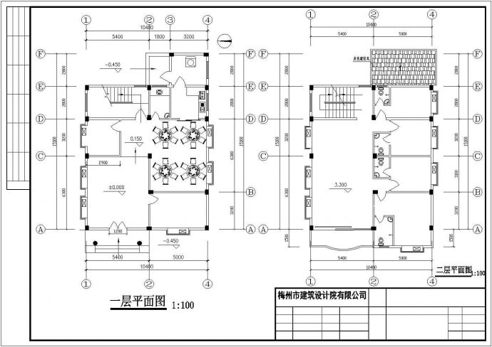 宿迁市周前村3层砖混结构单体乡村别墅建筑设计CAD图纸（含效果图）_图1