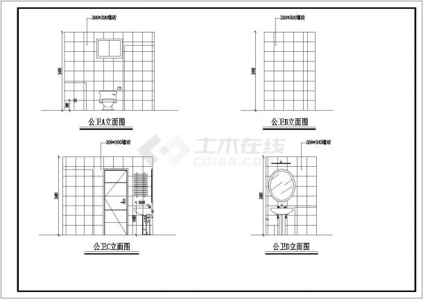 某高层住宅楼室内家装装修施工图（带详细参数）-图一