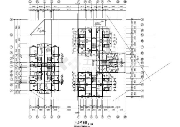 某大型农贸市场全套建筑设计CAD施工图-图二