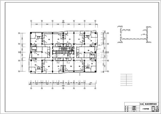 武汉市某小区27层剪力墙结构住宅楼给排水系统全套设计CAD图纸-图二