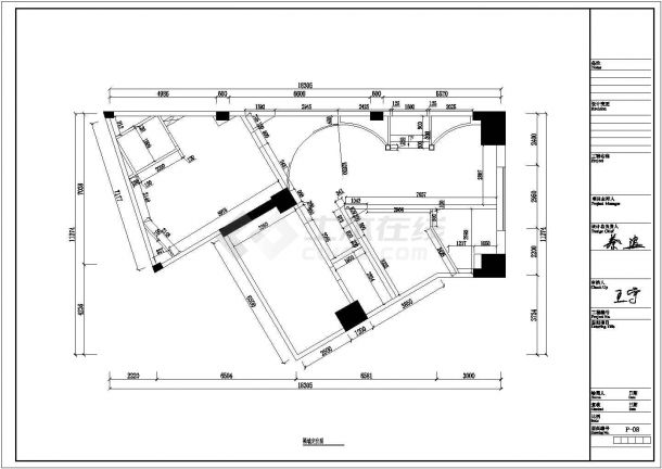 凯歌归茶楼多功能厅装修设计cad详细施工图（含设计说明，含效果图）-图二